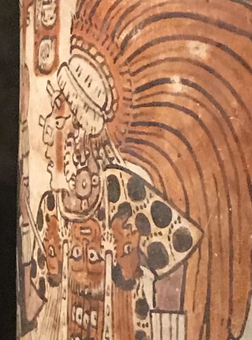 Maya-Kriegsvase in den staatlichen Museen zu Berlin. Detail 