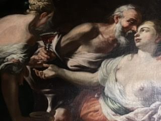 - Ambito di Francesco Solimena, Lot e le figlie, 1676