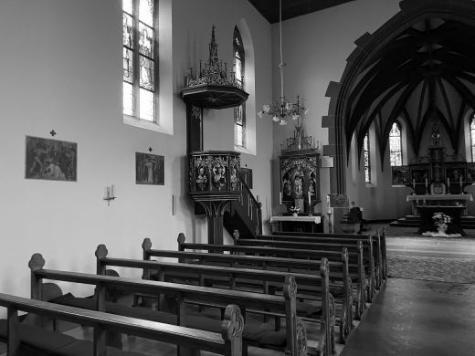 Interior II Église de la Nativité-de-la-Bienheureuse-Vierge-Marie-Sesselheim-Elsace-Frankreich 2025